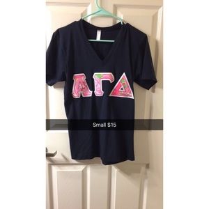 Alpha Gamma Delta letter Sorority Shirt